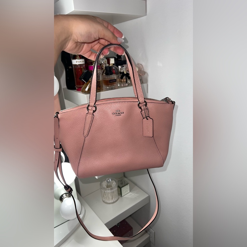 Coach Blush Pink Leather Satchel